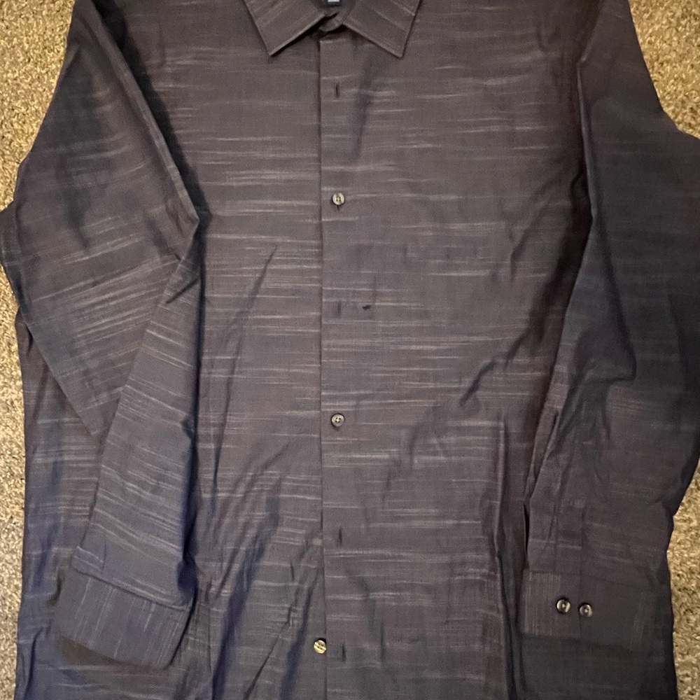 Apt. 9 Men's Dark Blue Casual Button Down Shirt